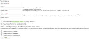 Formularz rejestracji